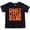 Orange on Black Shirt, variant on Spooky Little Dude Wavy Letters for Baby and Toddler Youth Boys Halloween and Fall Shirt Black Shirt 18 Months