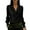 Black, variant on JGGSPWM Womens Satin Tops Trendy Fall Cowl Neck Shirts 3/4 Length Sleeve Elegant Clothes Office Business Dressy Casual Outfits Red M