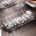 thumbnail image 3 of Cable Management Box Multi-Grid Data Cable Storage Case Dustproof Wires Keeper Cable Storage Bin, 3 of 4