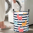 thumbnail image 4 of Goofa Colorful Llama Printed Circular Hamper,Laundry Basket with Handles,Storage Baskets Foldable,Large Capacity Laundry Hamper-Medium, 4 of 8