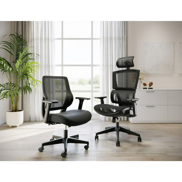 Realspace® Sensi Office Task Chair with Arms, Low-Back, Mesh