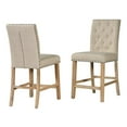 thumbnail image 4 of Counterheight 6pc Rustic Natural Wood Dining Set w Faux Marble + Chairs + Bench, 4 of 5