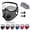 Gray, variant on Reusable Carbon Filter Dust Mask with Adjustable Goggles, 5-Layer Filtration Face Cover for Woodworking & Outdoor Work