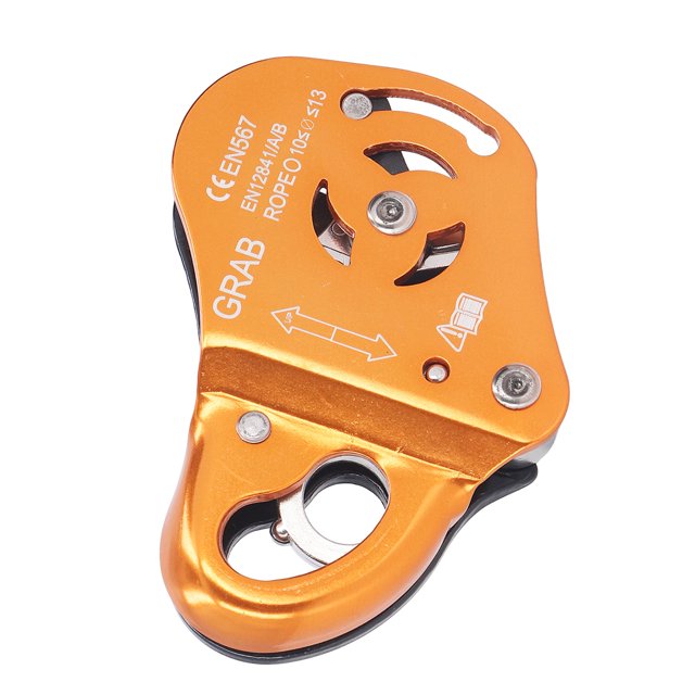Self Locking Rope Grabber, Lightweight Fall Proof Movable Rope Grabber Two Way Connection Hole For Caving