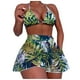 thumbnail image 1 of Traje de baño HUOGUO con estampado tropical hawaiano de 2 piezas para mujer, 1 of 4