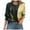 Yellow, variant on 3/4 Length Sleeve Womens Tops Summer 2025 Fashion Trendy Boat Crew Neck Smocked Work Dressy Casual T Shirt Blouses (Yellow, S)