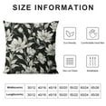 thumbnail image 5 of Shiartex   Vintage Flower Pillow Covers Rustic Black Cream Floral Decor Throw Pillows Case for Couch Old Style Cute Pillowcase Outdoor Decorative Cushion Cases for Sofa Bed Decorations White, 5 of 5