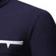 thumbnail image 5 of Hombres Casual Sólido Primavera Moda Stand-up Collar Botones Pullover Manga larga Slim Fit Blusa Pompotops  oipoqjl29969, 5 of 8
