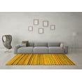 thumbnail image 3 of Ahgly Company Machine Washable Indoor Square Southwestern Yellow Country Area Rugs, 5' Square, 3 of 4