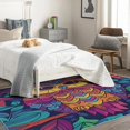 thumbnail image 3 of Owl Graffiti Area Rug 3x4, Colorful Owl Rugs for Bedroom, Non Slip Stain Resistant Machine Washable Low Pile Super Soft, Animal Owl Carpet for Home Decor 17&-53, 3 of 7