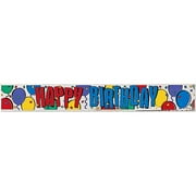 15' Metallic Banner, Happy Birthday