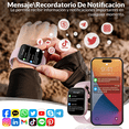 thumbnail image 2 of Smartwatch Mujer Hombre Smart Watch Llamada Bluetooth Notificación Xtellar rosa, 2 of 4