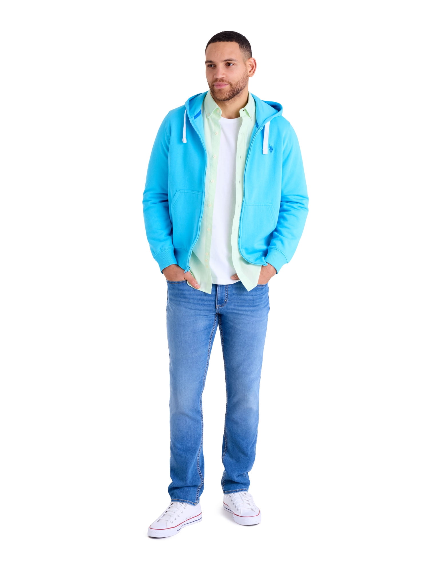 U.S. Polo Assn. Men's Everyday Full Zip Fleece Hoodie
