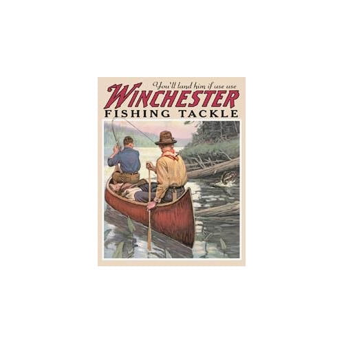 Tin Sign Winchester Fishing Tackle 13x16 Poster Discount TSN1008