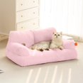 thumbnail image 3 of sunsanly Plush Pet Bed for Small Medium Cats Dogs Washable Puppy Sleeping Sofa Thicken Warm Cat Couch with Anti-Slip Bottom Gift for Pet Lovers, 3 of 8