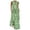 Green, variant on Women's Casual Dress for Everyday Wear Floral Sleeveless Neck V Splicing Printed Women’s Dress for Modern Style Blue M