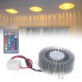 thumbnail image 3 of Lámpara de pared de flores de flores aluminio 3w ​​rgb lámpara de pared de aluminio led control control remoto para la la sala de estar de la noche del dormitorio 85-277V, 3 of 7