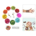 thumbnail image 3 of Kit para hacer pulseras con cuentas de plástico de colores para manualidades, ideal para principiantes. 10 cuerdas de cuentas de caja., 3 of 9