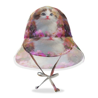 BZSMCE Sun Hat Wide Baby Summer Sun Protection Floral Dreamer Printed Hat