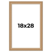 18x28 Frame Charleston Honey Brown Solid Wood Picture Frame Width 1.75 Inches | Interior Depth 0.5