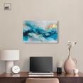 thumbnail image 3 of Ethereal Blue and Gold Canvas Abstract Wall Art by Art Remedy, Gallery Wrapped, 24 x 16, 3 of 7