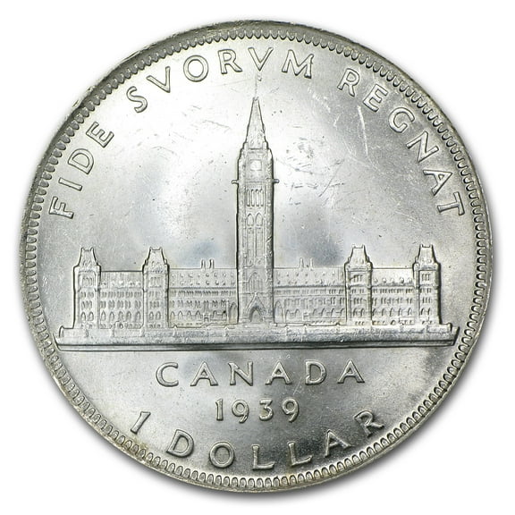 1939 Canada Silver Dollar Royal Visit BU