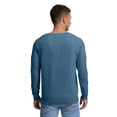 thumbnail image 2 of GIRUNS Men's V Neck Sweater Slim Fit Lightweight Long sleeve Sweatshirts Soft Casual Pullover Sweater For Men, 2 of 5