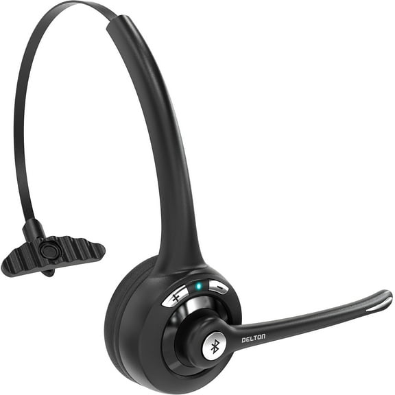 Delton 10x DBTHEAD10X Over The Head Bluetooth Headset Black