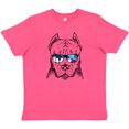 thumbnail image 3 of Inktastic Pitbull Sketch Portrait with Sunglasses Youth T-Shirt, 3 of 5