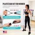 thumbnail image 2 of Kit de barra de pilates Better Sense con bandas de resistencia de 40 a 180 libras, 2 of 7