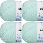 Spinrite Bernat Baby Sport Big Ball Yarn Solids - Baby Green, 1 Pack of 4 Piece