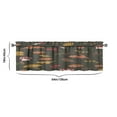thumbnail image 3 of Mushroom (41) Kitchen Curtains 54x18 Inch Window Curtain over Sink Short Tier for Bathroom Cafe Rod Pocket Kitchen Decor Living Room Window Treatment Fabric 1 Panel, 3 of 3
