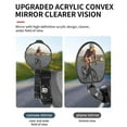 thumbnail image 4 of ZOUBAOQ Black Rear View Mirror For Road Bike Handlebar Plug Rotation New 360, 4 of 8