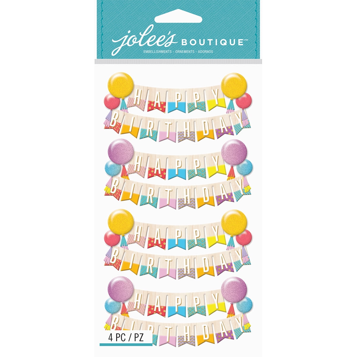 Jolee's Boutique Dimensional StickersHappy Birthday Banners