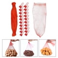 thumbnail image 3 of 100pcs Plastic Woven Bags Fruit Pocket Storage Bags Vegetable Storage Bags (Red), 3 of 9
