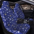 thumbnail image 2 of Uemuo Golden Snowflakes Royal Blue Pattern Car Seat Covers for Front Seats Waterproof Seat Covers for Cars, Universal Auto Front Seats Protector Fits for Car-2 PCS, 2 of 6