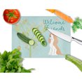 thumbnail image 2 of Carolines Treasures Welcome Friends Gold Springer Spaniel Glass Cutting Board Large 12H x 16W multicolor, 2 of 2