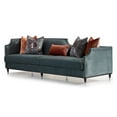 thumbnail image 5 of Michael Amini La Francaise Velvet Mansion Sofa - Azure/Black, 5 of 14