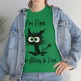 thumbnail image 1 of I'm Fine, Every Thing is Fine Unisex Heavy Cotton Tee, 1 of 9