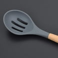 thumbnail image 4 of Juego de 8 piezas caja de colores - Juego de utensilios de cocina con mango de madera de silicona de 8 piezas Xemadio LN-1229, 4 of 8