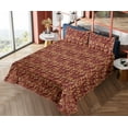 thumbnail image 4 of Ambesonne Tropical Fitted & Flat Sheet with Sham 3 Pcs Set, Summer Leaf Sketch Pattern, Twin XL, Pistachio Green Marigold, 4 of 5