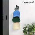 thumbnail image 2 of Craftnamesign Custom Father and Son Motocross Metal Hat Rack Wall Decor, Unique Cap Rack Organizer, 2 of 4