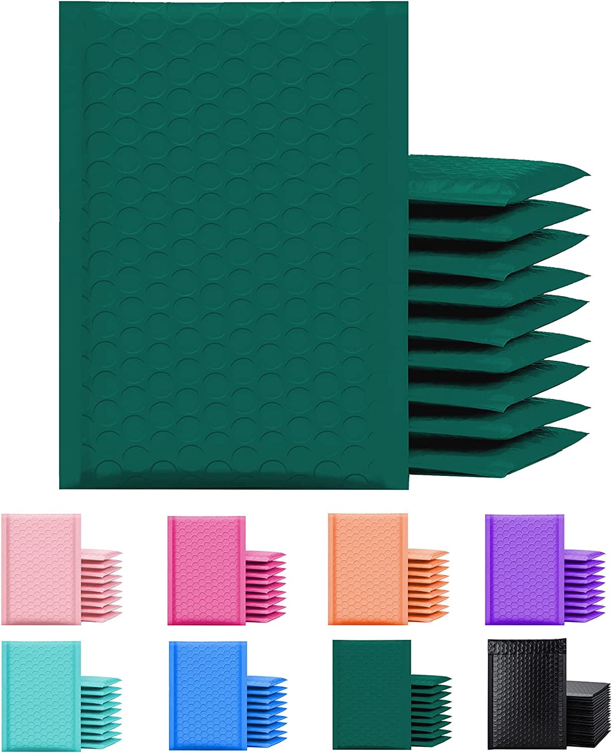 Yens Poly Bubble Mailer, Cushioning Padded Envelopes for Shipping, Mailing, Packaging,PM#0-250 pcs (6 X9 in)-Green