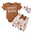 thumbnail image 3 of URMAGIC Newborn Infant Baby Girl Clothes Romper Shorts Set Floral Summer Outfits 6-12 Months, 3 of 13