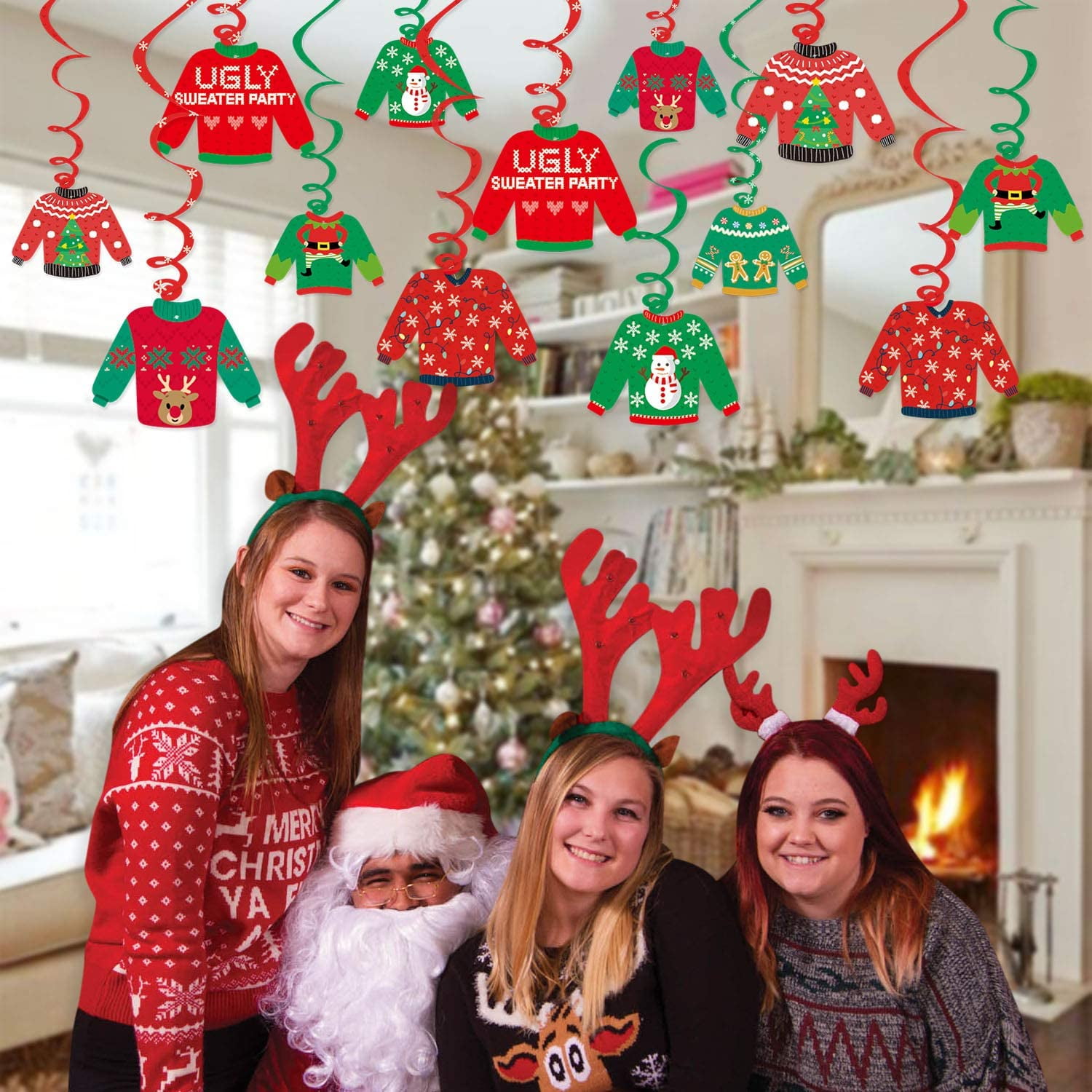 ugly christmas sweater party decorations