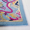 thumbnail image 3 of SAFAVIEH Bellagio Rio Floral Wool Area Rug, Light Blue/Multi, 5' x 5' Square, 3 of 11