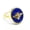 Lapis Lazuli, variant on Natural Oval Stone Ring Vintage Golden Bee Crystal Quartz Open Ring Adjustable-Malachite