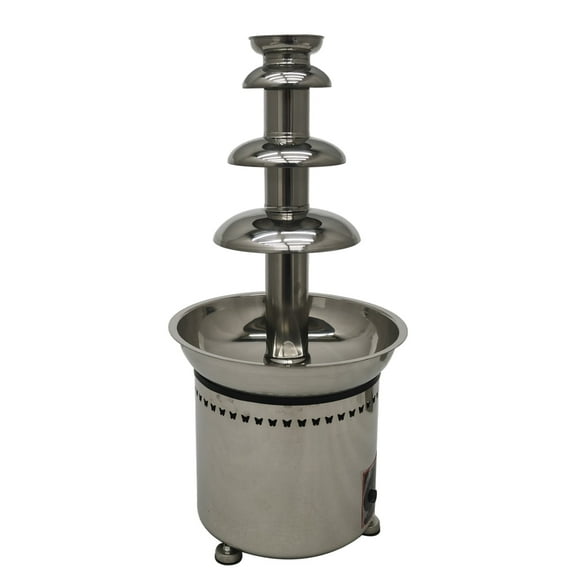 4 Tiers Chocolate Fountain Machine Heating Chocolate Melting Machine with Digital Button 6.6lb Capacity