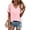 Light Pink, variant on Womens Tops 2026 Short Sleeve V Neck Tshirts Shirts Summer Casual Loose Basic Tees Tunic Blouse Light Pink M
