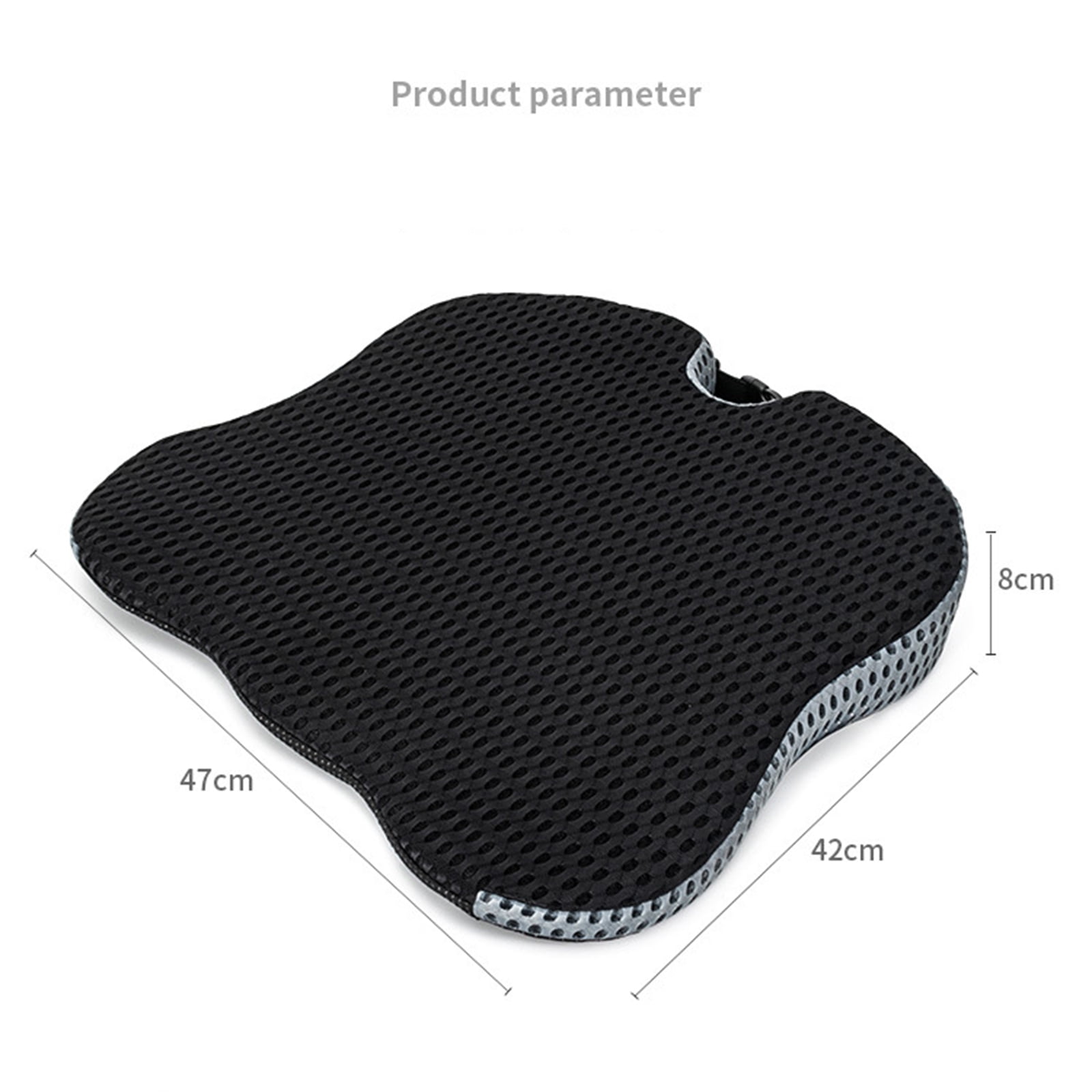 Oenbopo Cuscino per sedile auto, cuscino per sedile in memory foam Cuscino a cuneo per auto, camion, sedia da ufficio, sedia a rotelle Supporto per alleviare il dolore al coccige